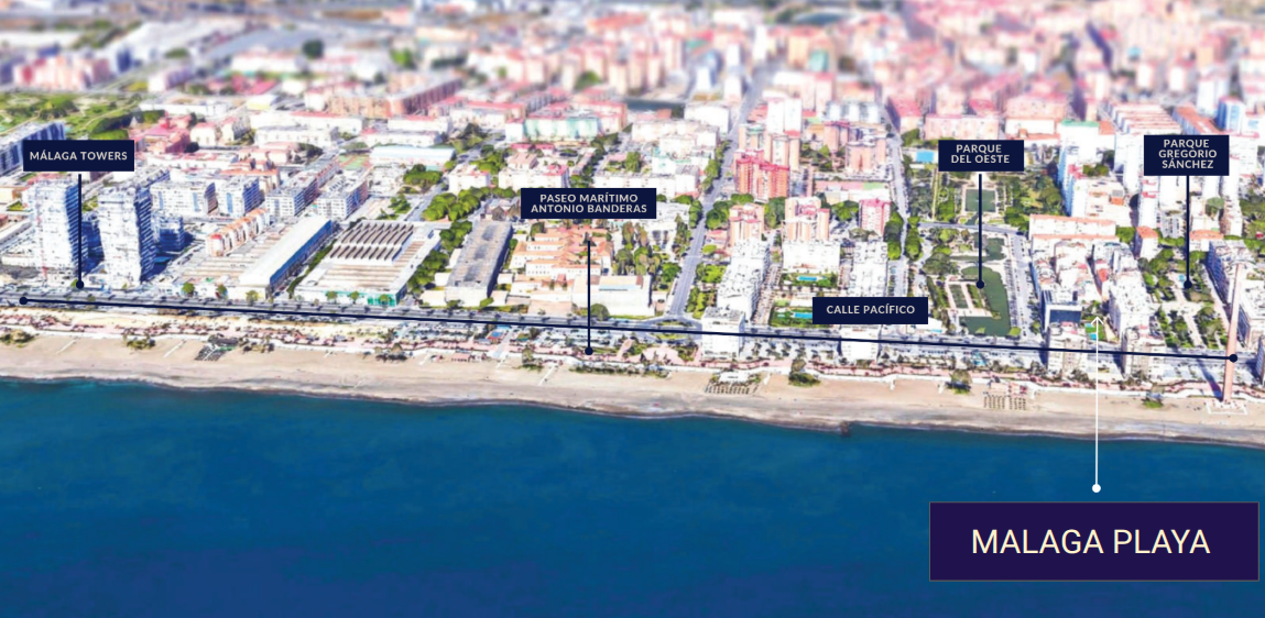 Malaga Playa Location