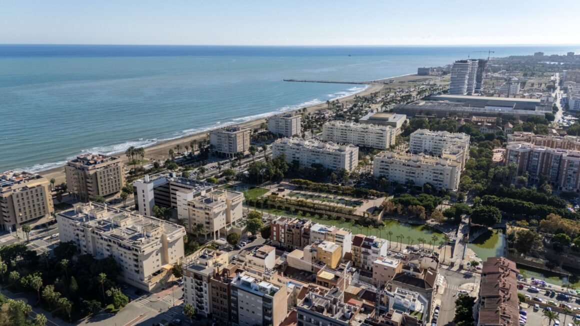 Plaża Malaga – widok z lotu ptaka